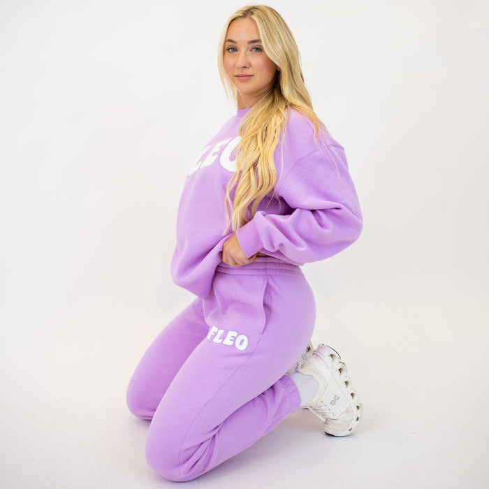 Violet Patch Crewneck Sweatshirt by FLEO - 4