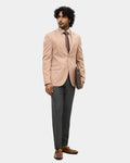 Peach Solid Blazer - Mahiko