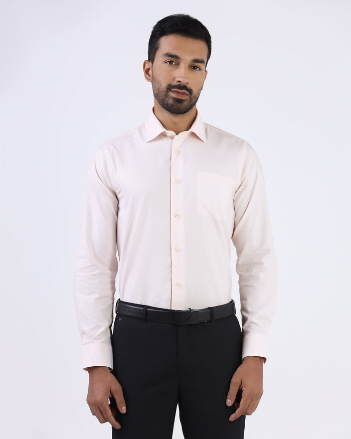 Peach Textured Shirt - Thorn