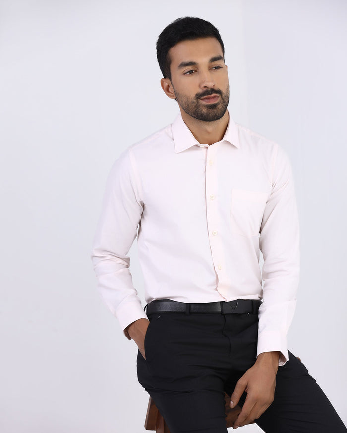 Peach Textured Shirt - Thorn