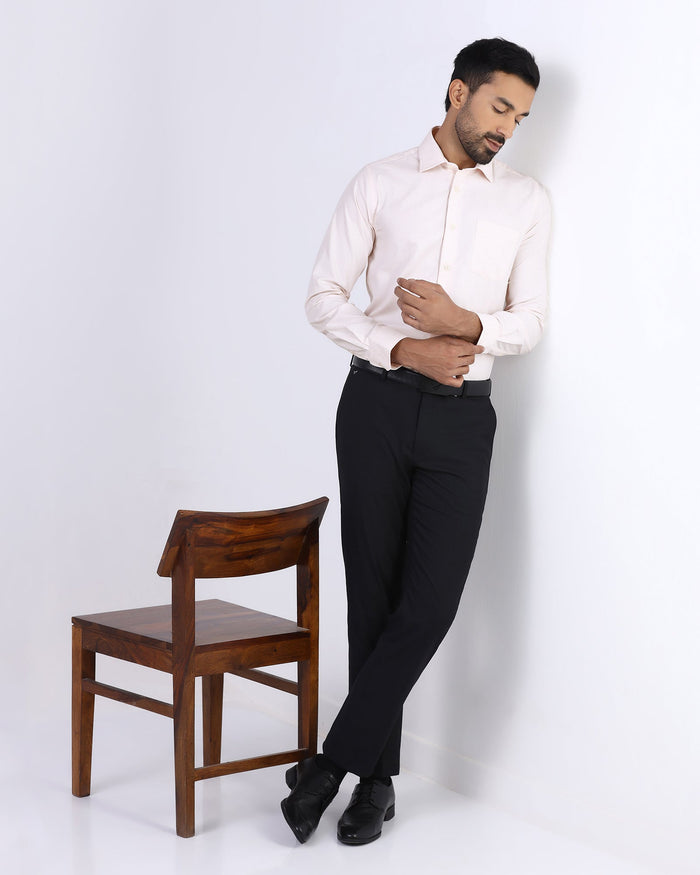 Peach Textured Shirt - Thorn