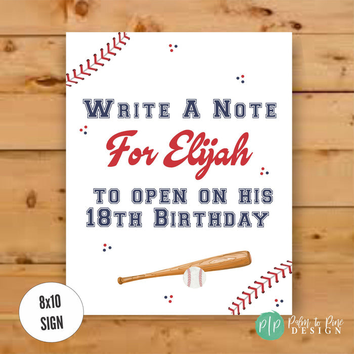 Personalized Baseball Birthday Wish Cards