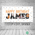 personalized basketball banner for kids
