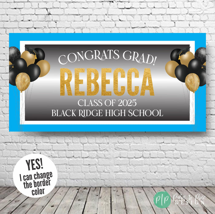 Personalized Custom Graduation Vinyl Banner