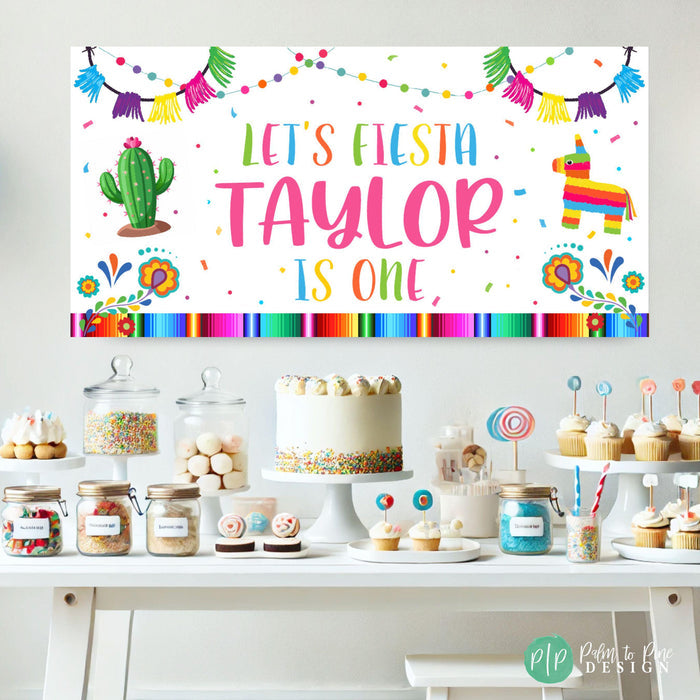 let's fiesta custom birthday backdrop