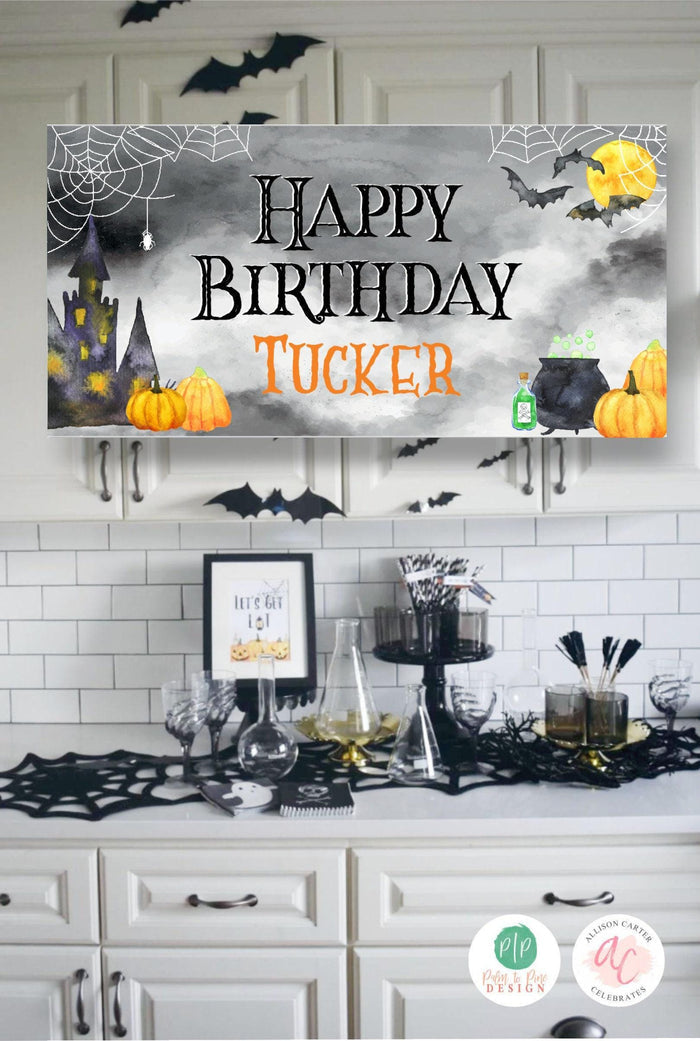 Halloween Birthday Banner