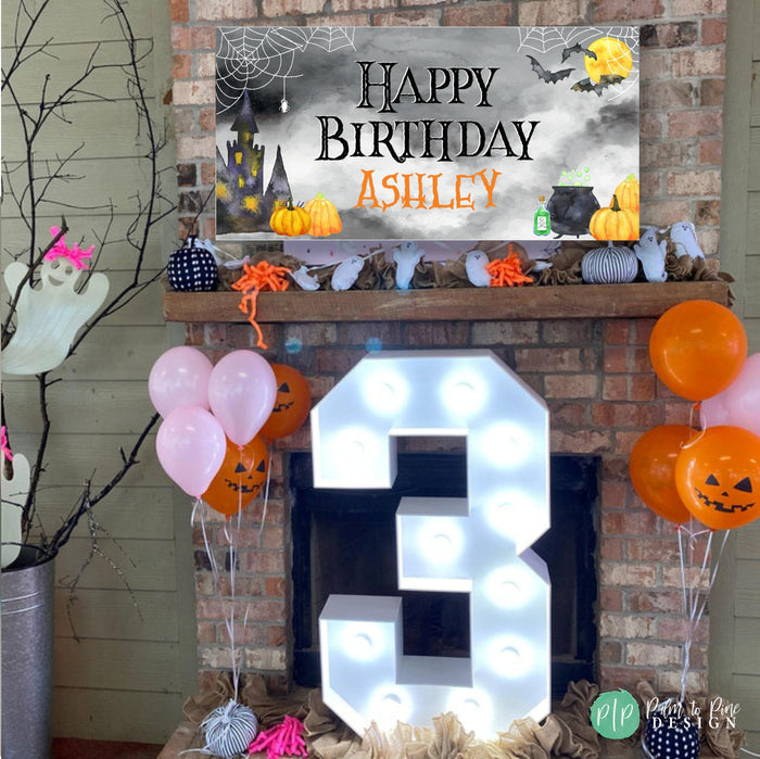 Halloween Birthday Banner