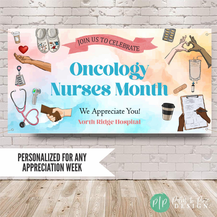 Oncology Nurses Month Appreciation banner for cancer specialists