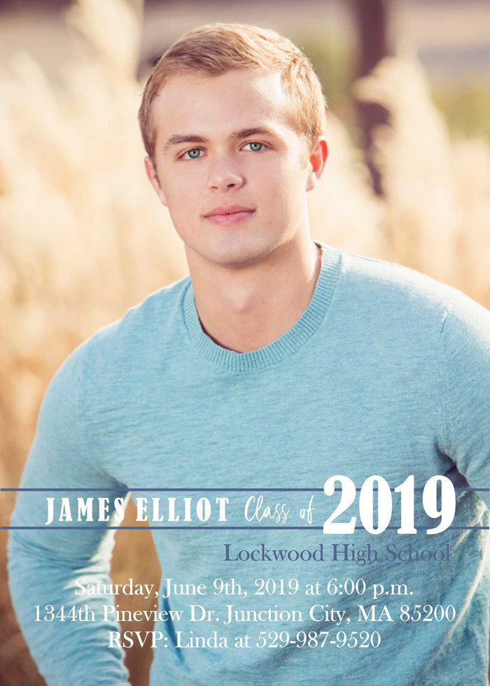 Personalized High School Graduation Party Invite