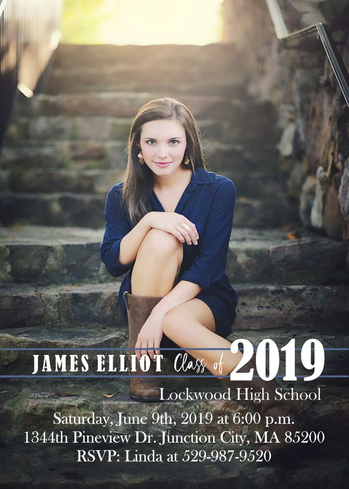 Personalized High School Graduation Party Invite