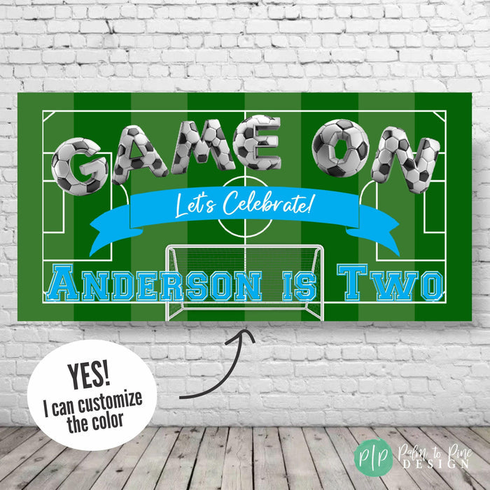soccer custom banner