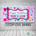 Personalized Spa Birthday Banner