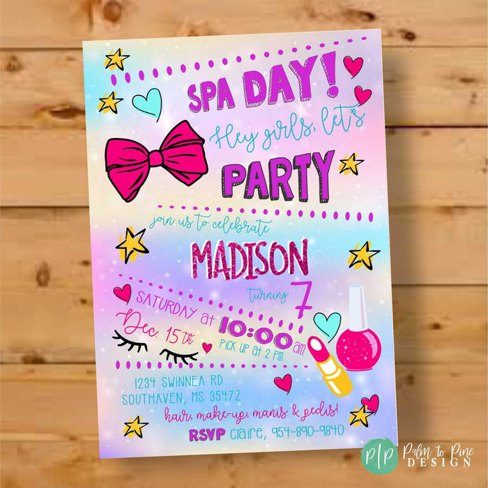 Personalized Spa Birthday Banner