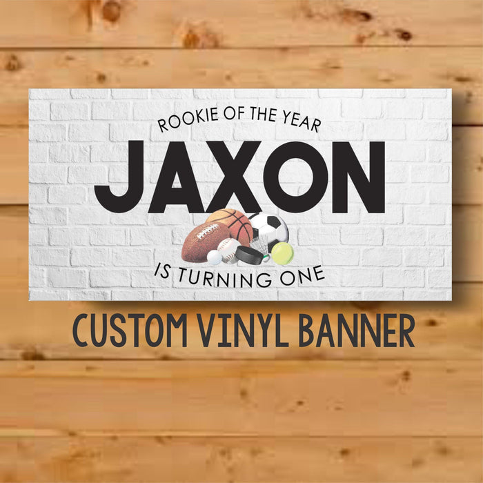 Personalized Sports Birthday Banner