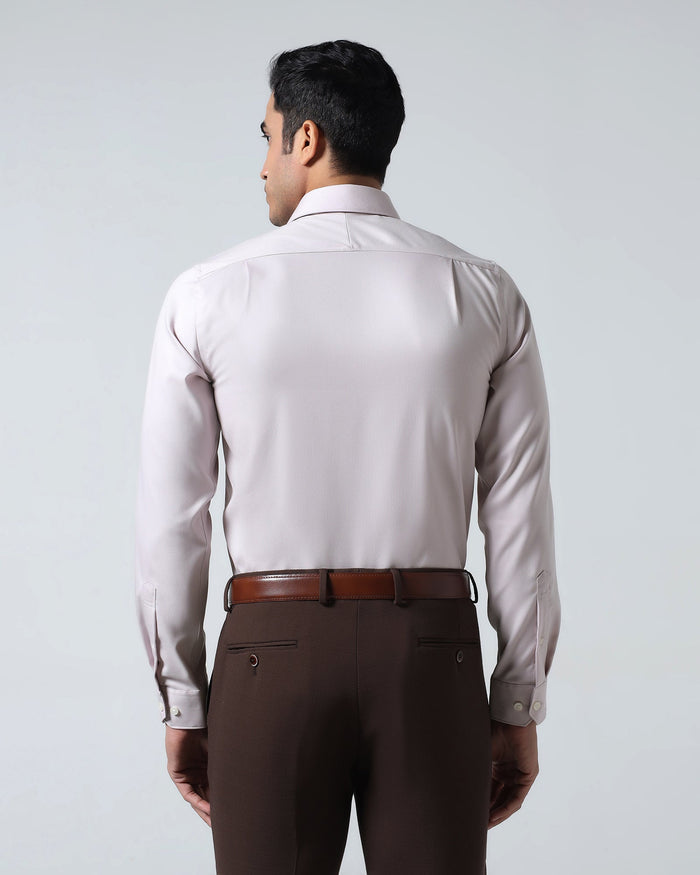 Pink Non Iron Textured Shirt - P31