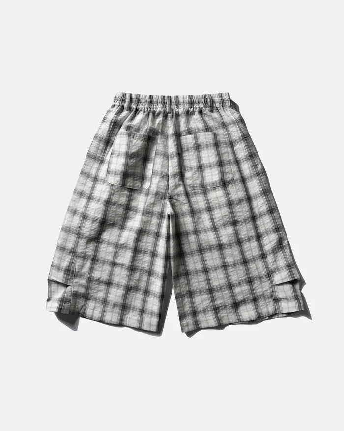 Plaid Longline Casual Shorts | Inflation Streetwear