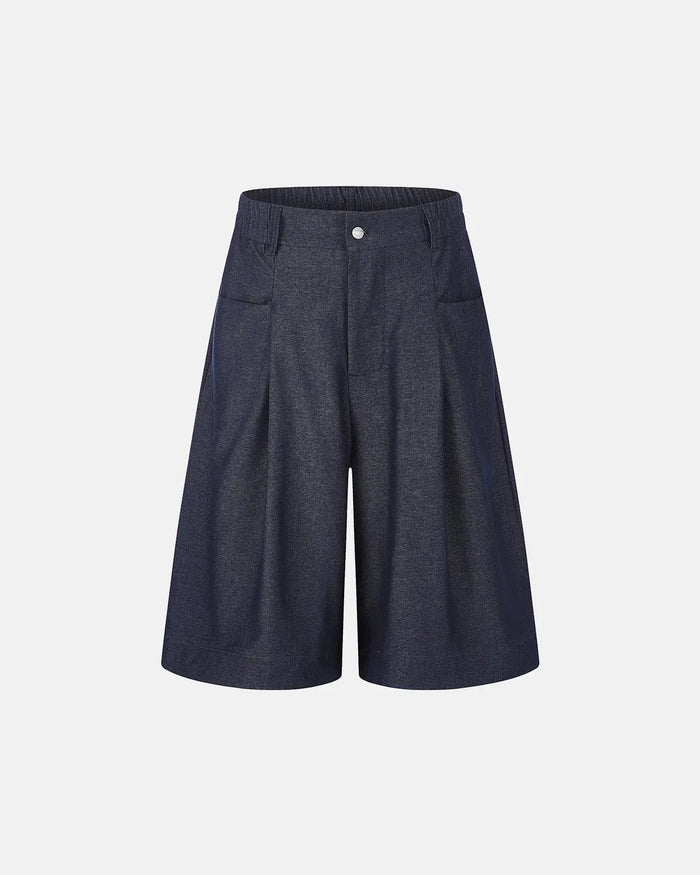 Pleated Wide-Leg Tailored Shorts | Inflation Streetwear