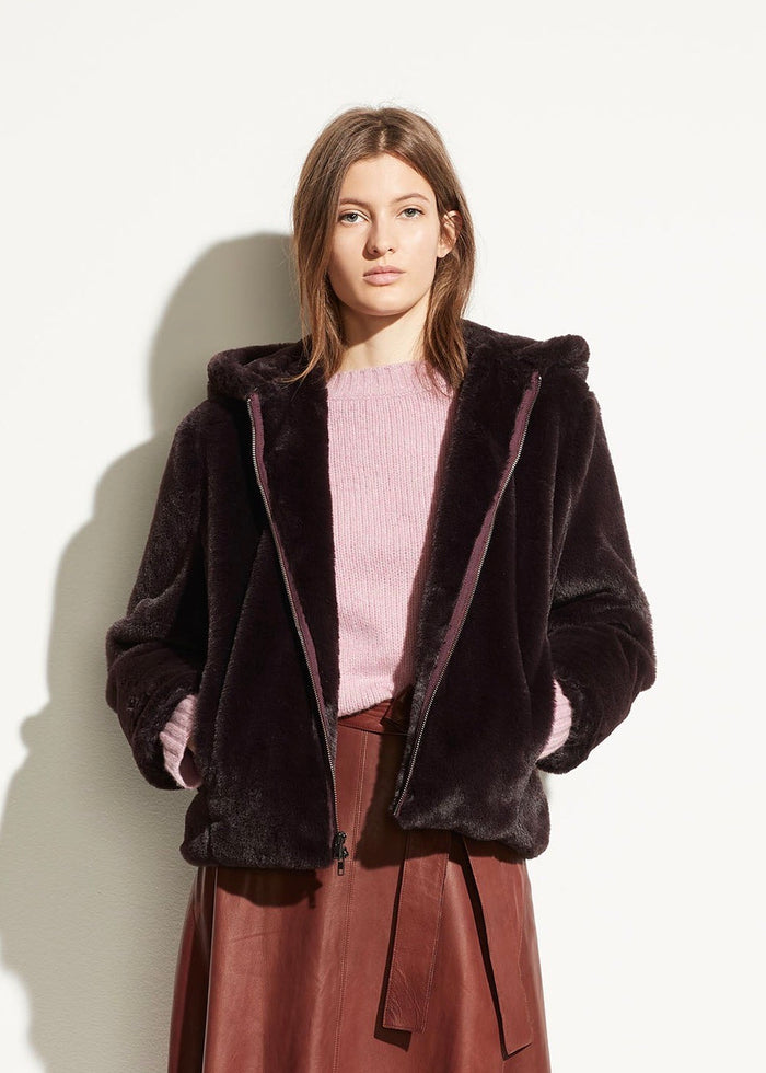 Plush Hoodie (Dahlia Wine)