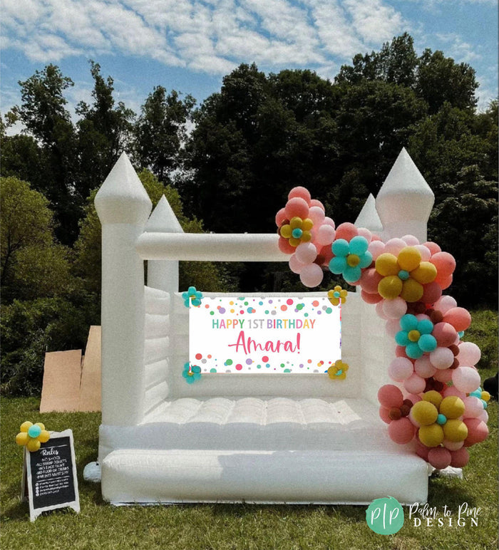 Polka Dot Birthday Banner