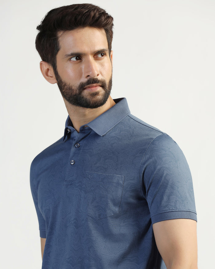 Polo Navy Printed T-Shirt - Trip