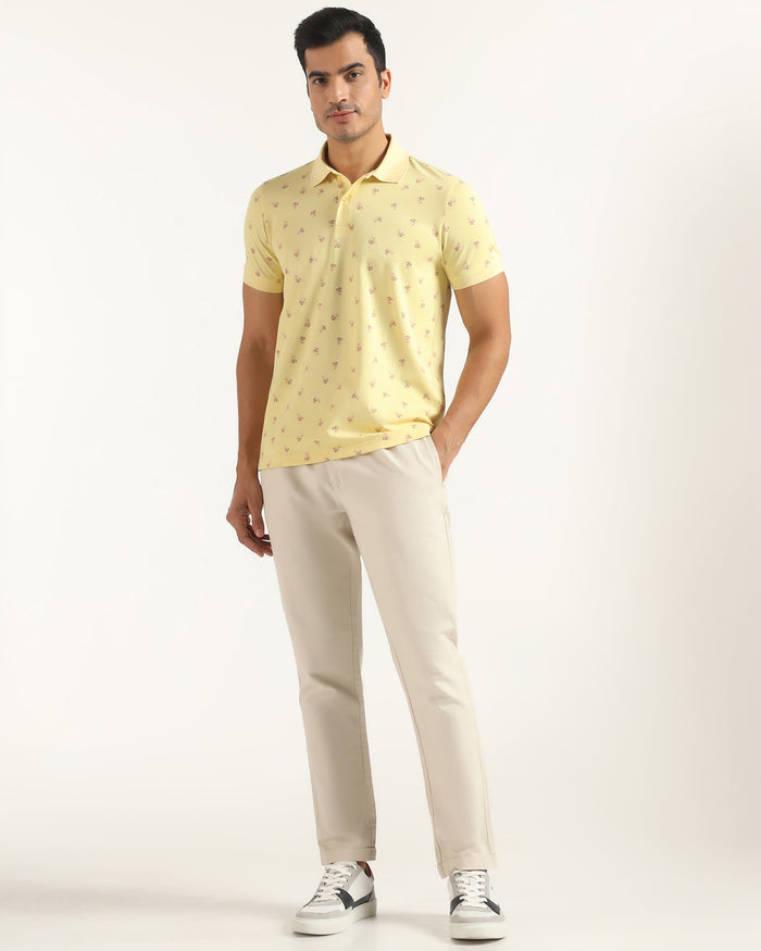 Polo Yellow Printed T-Shirt - Sonic