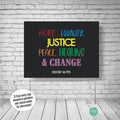 Hope and Equality yard sign