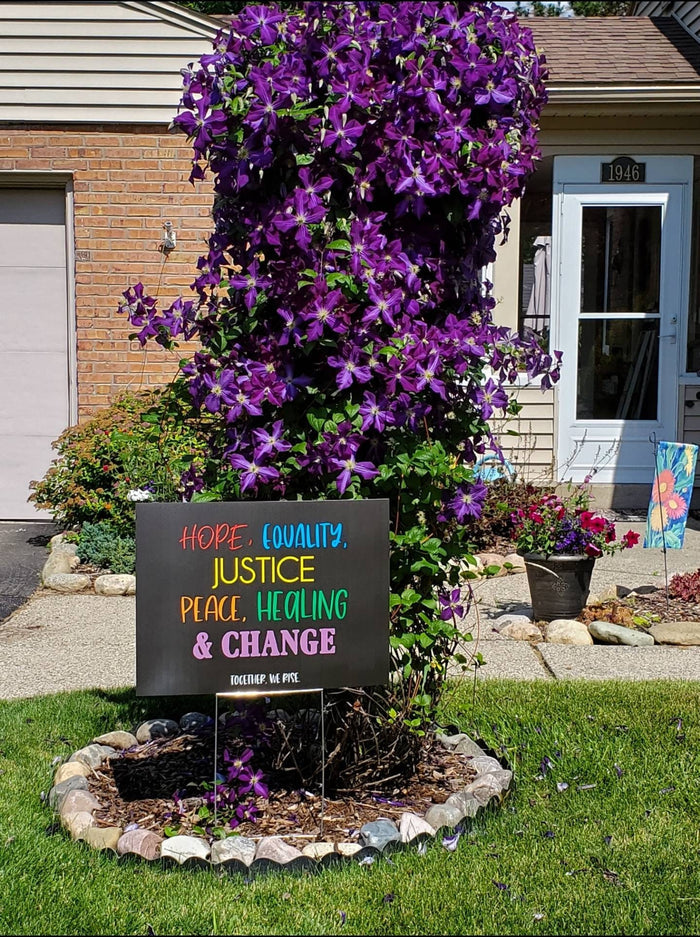 Hope and Equality yard sign