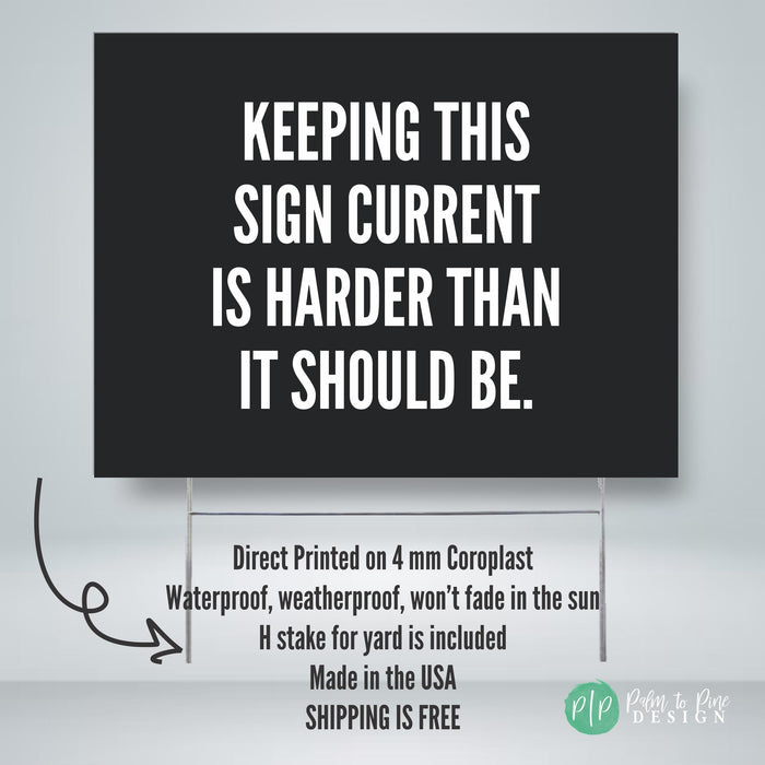 Progressive Activist Social Justice Yard Sign