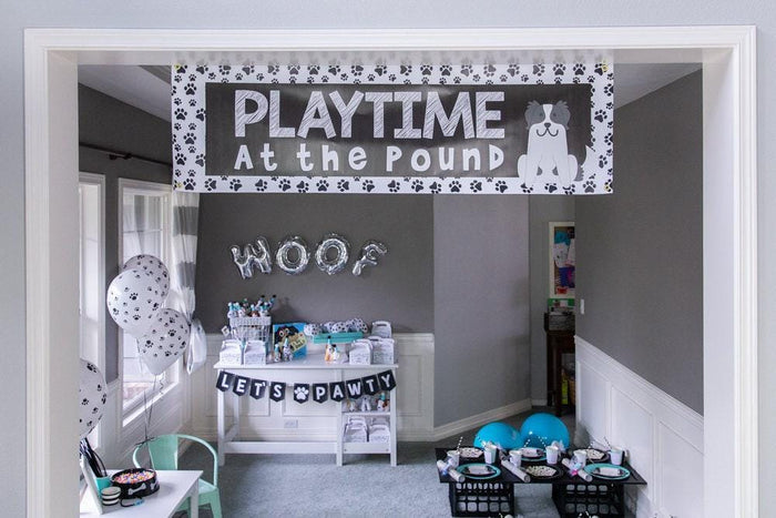 Puppy Birthday Banner