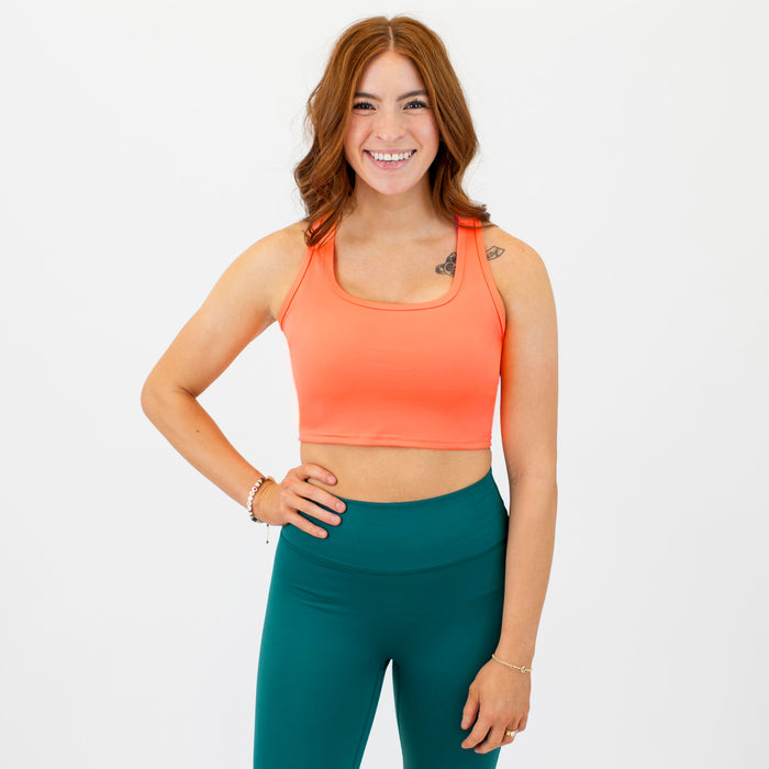 Black Racerback Crop Tank - Fitted