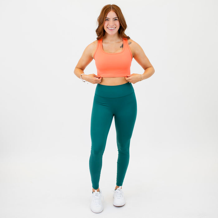 Black Racerback Crop Tank - Fitted