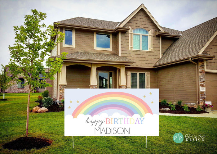 Rainbow Birthday Banner