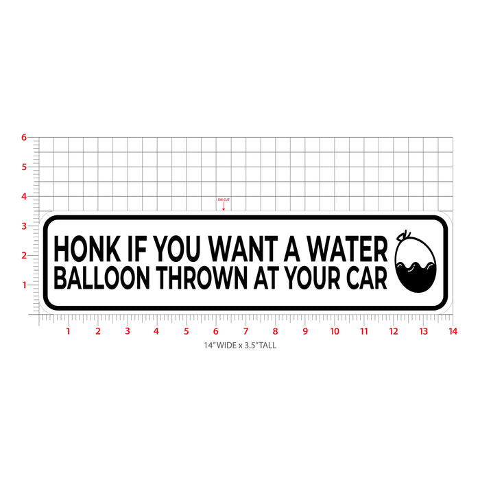 RC Water Balloon Bumper Sticker
