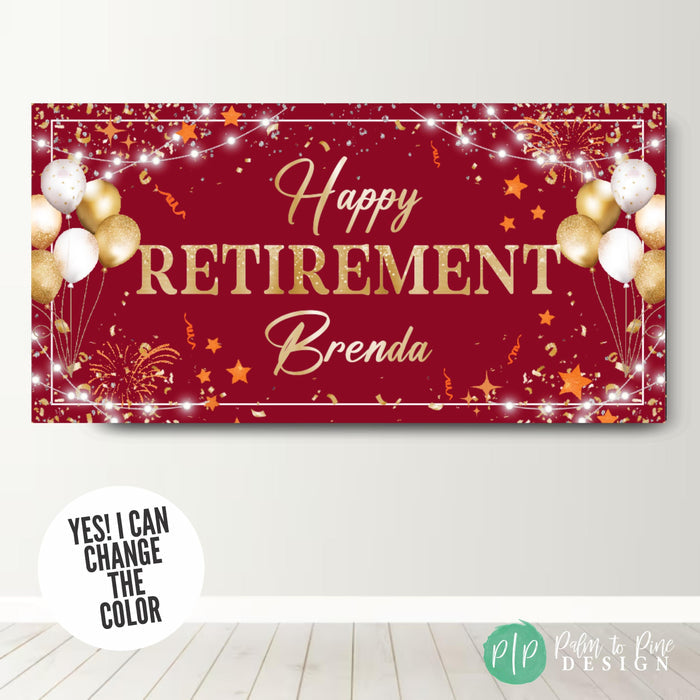 Retirement Party Banner