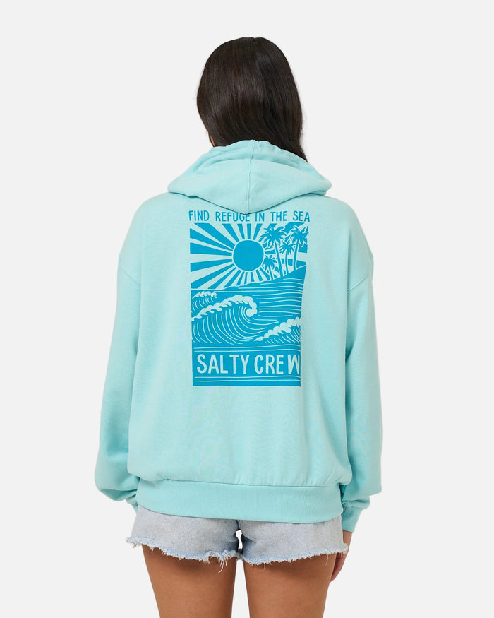 Rise And Smile Hoody - Aquamarine