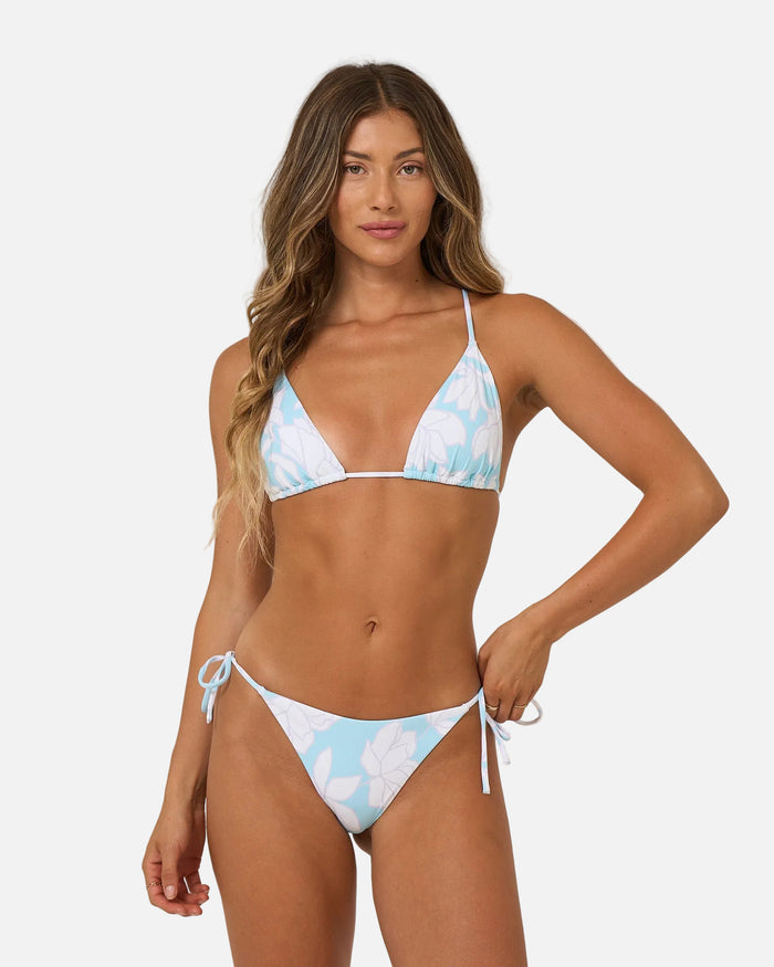 Rose Parade Tri  Top - Aquamarine