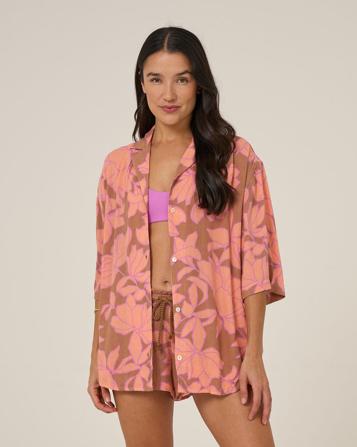 Rose Parade Tunic - Mocha