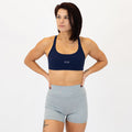 Classic Navy Sage Racerback Sports Bra - Medium Support by FLEO - 1