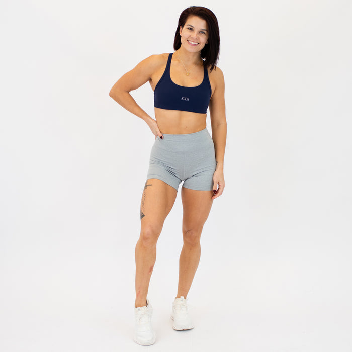 Classic Navy Sage Racerback Sports Bra - Medium Support by FLEO - 3