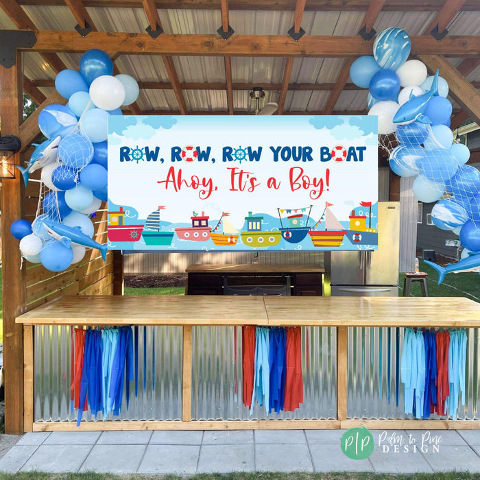 Sailboat Baby Shower Banner
