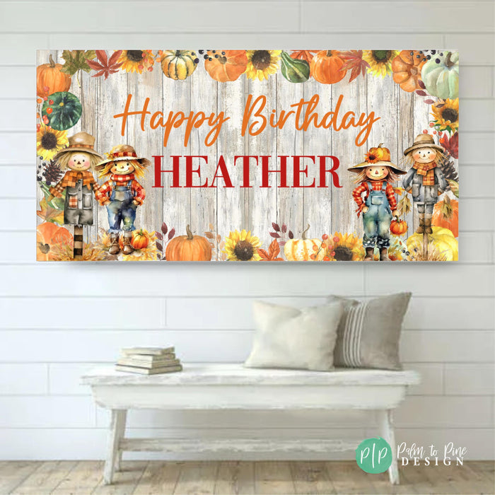 Fall Birthday Banner