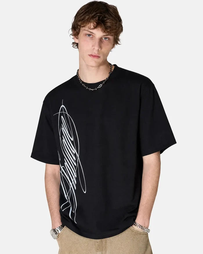 Script Graphic Oversized T-Shirt | Inflation Streetwear