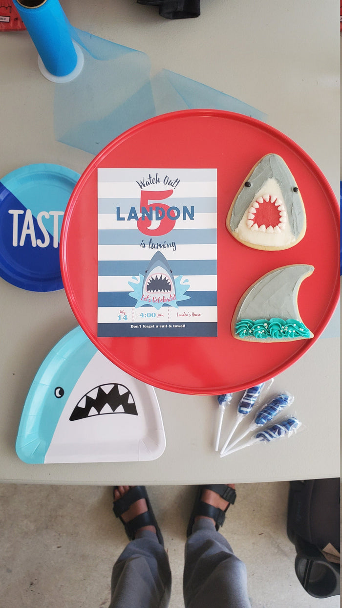 Shark Birthday Invitation