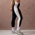 Black + White Sideline Legging - High Rise by FLEO - 3