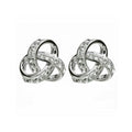 Silver Trinity Swarovski Crystal Earrings