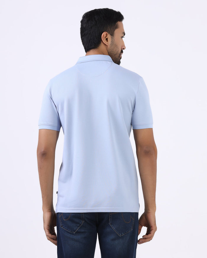 Sky Blue Must Haves Solid Polo - Yukii