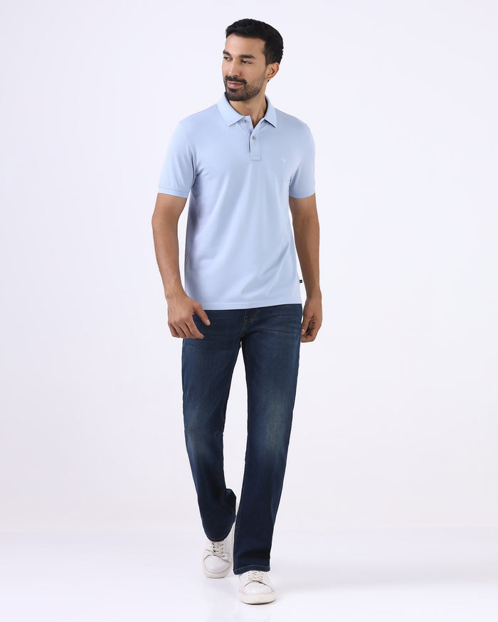 Sky Blue Must Haves Solid Polo - Yukii