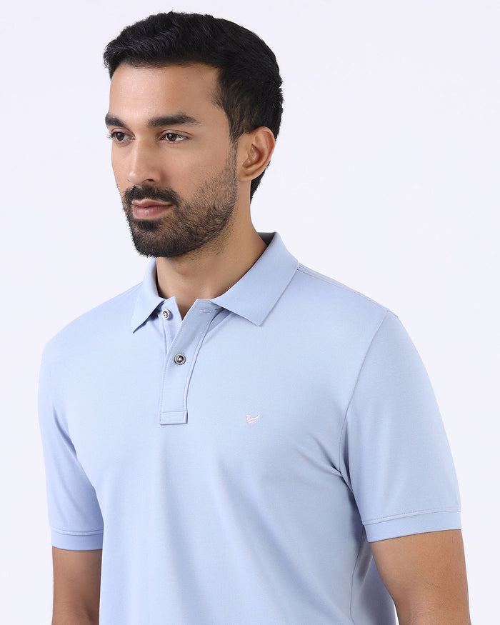 Sky Blue Must Haves Solid Polo - Yukii