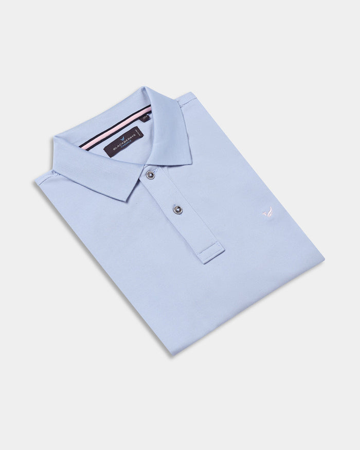 Sky Blue Must Haves Solid Polo - Yukii