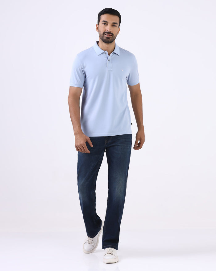 Sky Blue Must Haves Solid Polo - Yukii